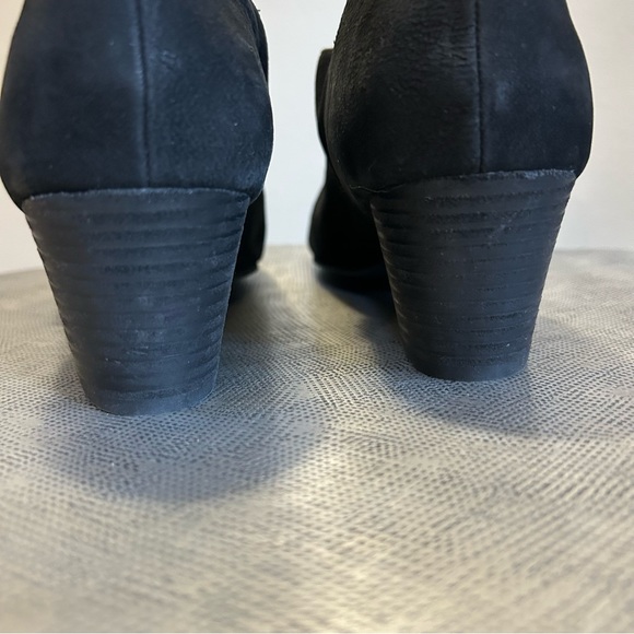 Eileen Fisher ~ Fig d’Orsay Black Leather Open Toe Shoes in size 9 - Picture 6 of 15